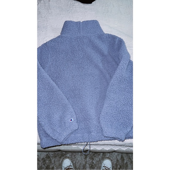 Champion Lilac Quarter Zip Teddy Jacket - Picture 3 of 5